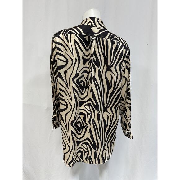 Ronny Kobo 'Rico' Black Satin Top Size M - Picture 3 of 5